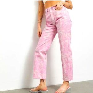 Urban Outfitters cowboy Jeans pink rose wash high rise size 24